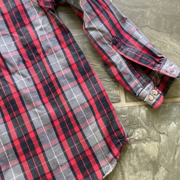 Carhartt Vintage Worn Men’s Flannel Button Down Shirt size Large - Picture 10 of 12